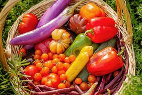 vegetables in basket