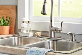 hands-free kitchen faucet and sink