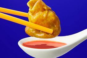Grilled cheese and tomato soup dumpling