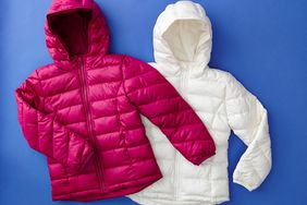 close up of winter jackets