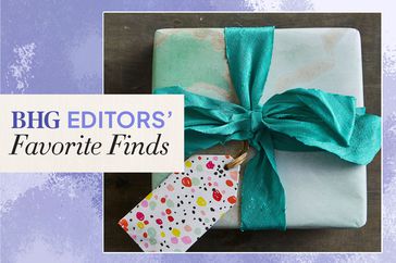bhg editors favorite finds with wrapped gift