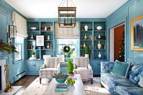blue sitting room