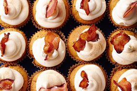 Candied Bacon-Sweet Potato Cupcakes