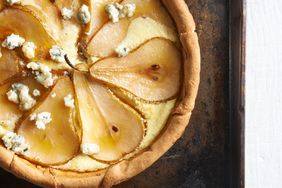 Caramelized Pear and Blue Cheese Quiche