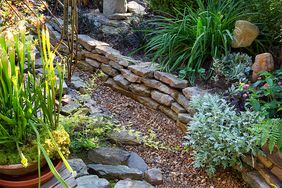 drainage garden dry stream bed french drain