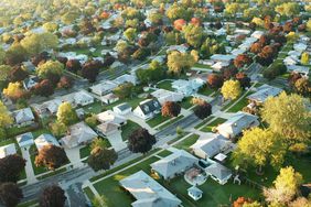 master planned community aerial view of neighborhood
