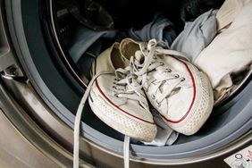 white shoes in washing machine