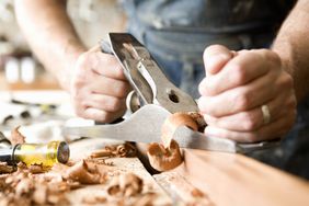 hand plane being used on carpentry project
