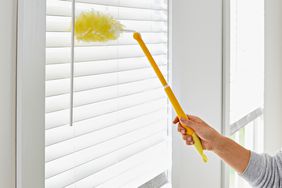 telescoping duster used to dust window blinds